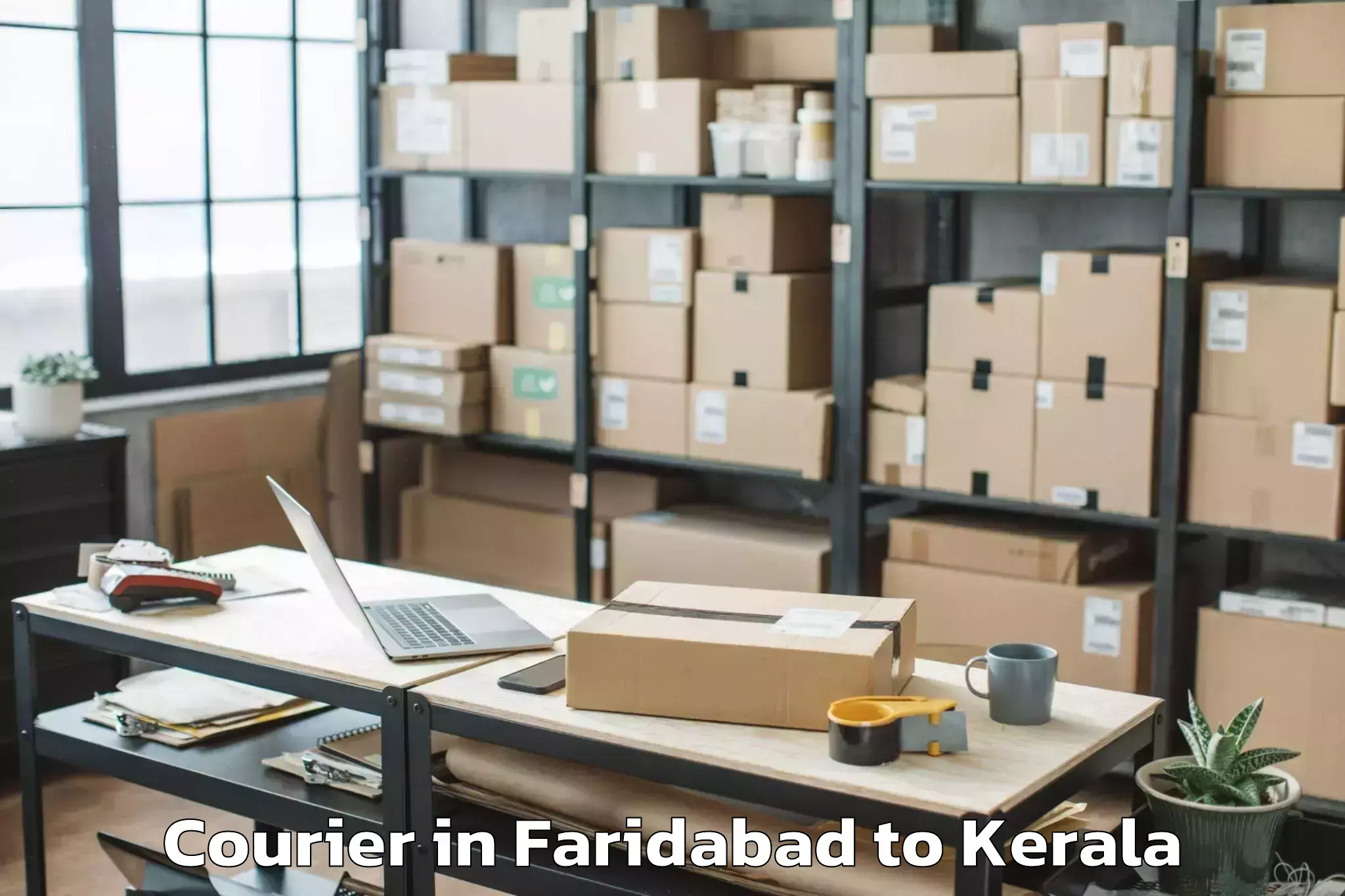 Get Faridabad to Triprayar Courier